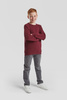 Bluza Klasyczna DZIECIĘCA Fruit of The Loom PREMIUM RAGLAN Sweat burgundowa