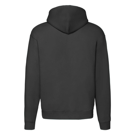 Bluza z kapturem i suwakiem  MĘSKA Fruit of The Loom PREMIUM HOODED Sweat Jacket czarna