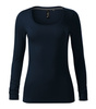 Koszulka dł. rękaw DAMSKA Malfini BRAVE granatowa
