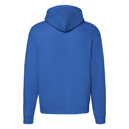 Bluza z kapturem i suwakiem  MĘSKA Fruit of The Loom PREMIUM HOODED Sweat Jacket niebieska