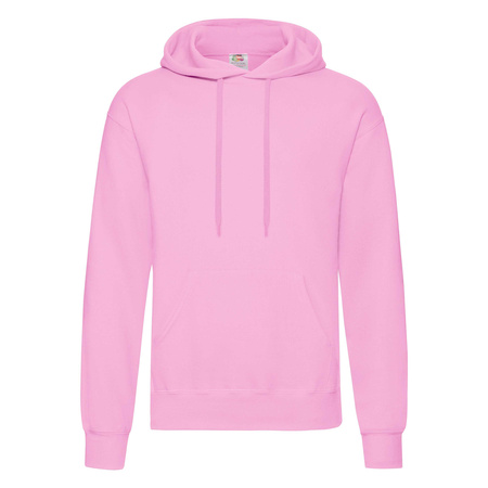 Bluza Kangurka MĘSKA Fruit of The Loom CLASSIC HOODED Sweat różowa jasna