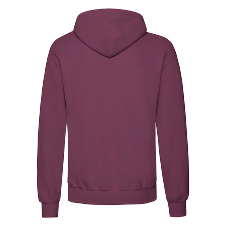 Bluza Kangurka MĘSKA Fruit of The Loom CLASSIC HOODED Sweat burgundowa