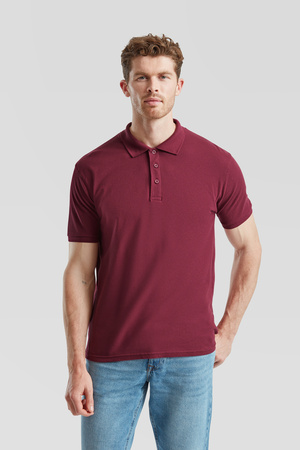 Koszulka Polo MĘSKA Fruit of The Loom PREMIUM POLO burgundowa