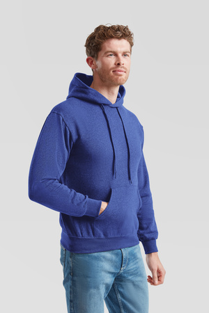 Bluza Kangurka MĘSKA Fruit of The Loom CLASSIC HOODED Sweat morski melanż