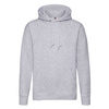 Bluza Kangurka MĘSKA Fruit of The Loom PREMIUM HOODED Sweat szary melanż