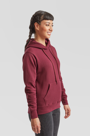 Bluza Kangurka DAMSKA Fruit of The Loom CLASSIC RAGLAN Sweat burgundowa