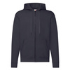 Bluza z kapturem i suwakiem  MĘSKA Fruit of The Loom CLASSIC HOODED Sweat Jacket ciemny granat