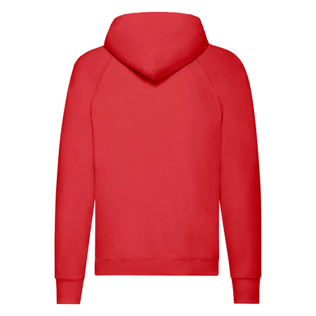 Bluza Kangurka MĘSKA Fruit of The Loom LIGHTWEIGHT HOODED Sweat  czerwona