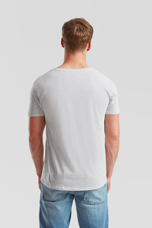 Koszulka Serek MĘSKA Fruit of The Loom ICONIC 150 V-Neck Tszary melanż