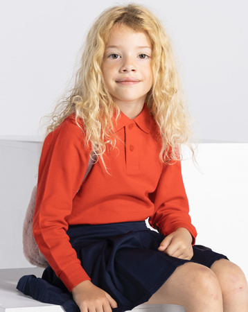 POLO KID LS JHK PKID 210 LS - CZERWONY