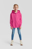 Bluza z kapturem i suwakiem  DZIECIĘCA Fruit of The Loom CLASSIC HOODED Sweat Jacket fuksja