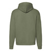 Bluza z kapturem i suwakiem  MĘSKA Fruit of The Loom PREMIUM HOODED Sweat Jacket oliwkowa