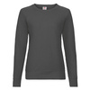 Bluza Klasyczna DAMSKA Fruit of The Loom LIGHTWEIGHT RAGLAN Sweat jasna grafitowa