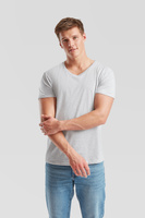 Koszulka Serek MĘSKA Fruit of The Loom ICONIC 150 V-Neck Tszary melanż