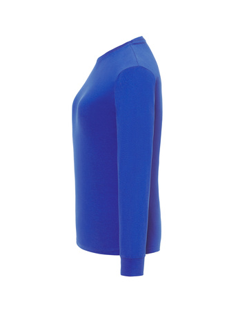 DAMSKA koszulka,  z długim rękawem, gładka, ciepła, PREMIUM, JHK, TSRLPRM LS, chabrowa