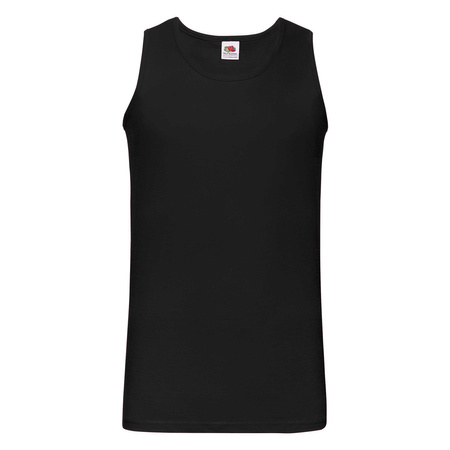 Koszulka Tank Top MĘSKA Fruit of The Loom VALUEWEIGHT ATHLETIC VEST czarna