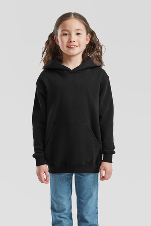 Bluza Kangurka DZIECIĘCA Fruit of The Loom HOODED SWEAT PREMIUM czarna