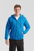 Bluza z kapturem i suwakiem  MĘSKA Fruit of The Loom CLASSIC HOODED Sweat Jacket azurowy