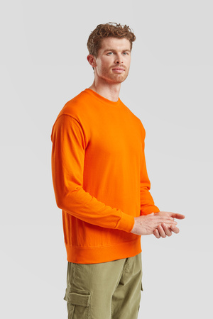 Bluza Klasyczna MĘSKA Fruit of The Loom LIGHTWEIGHT SET-IN SWEAT pomarańczowa