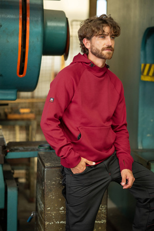 Bluza męska z kapturem VERTEX HOODIE Rimeck marlboro czerwony