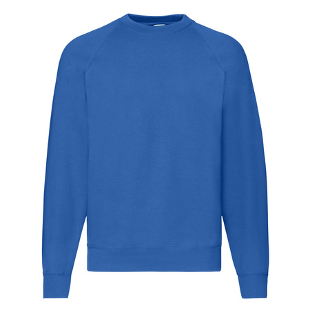 Bluza Klasyczna MĘSKA Fruit of The Loom CLASSIC RAGLAN Sweat niebieska