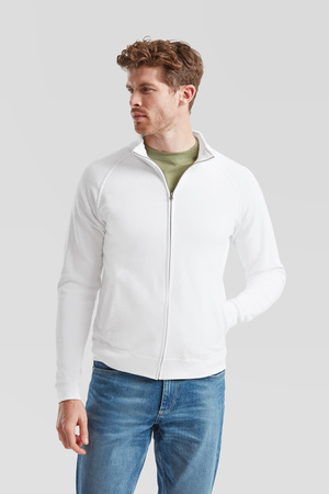 Bluza z suwakiem MĘSKA Fruit of The Loom CLASSIC SWEAT JACKET biała