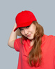 CZAPKA PIĘCIOPANELOWA CZA005 - CZERWONY