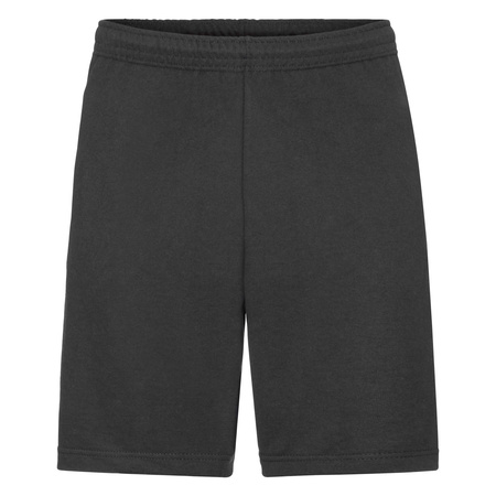 Spodenki dresowe MĘSKIE Fruit of The Loom LIGHTWEIGHT SHORTS czarne