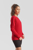 Bluza Klasyczna DAMSKA Fruit of The Loom LIGHTWEIGHT RAGLAN Sweat czerwona