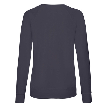 Bluza Klasyczna DAMSKA Fruit of The Loom LIGHTWEIGHT RAGLAN Sweat granatowa