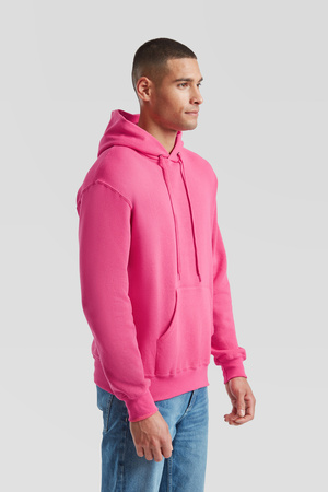 Bluza Kangurka MĘSKA Fruit of The Loom CLASSIC HOODED Sweat fuksja