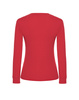 DAMSKA koszulka,  z długim rękawem, gładka, ciepła, PREMIUM, JHK, TSRLPRM LS, czerwona
