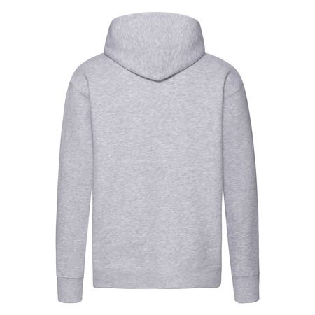 Bluza Kangurka MĘSKA Fruit of The Loom PREMIUM HOODED Sweat szary melanż