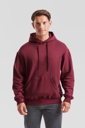 Bluza Kangurka MĘSKA Fruit of The Loom CLASSIC HOODED Sweat burgundowa