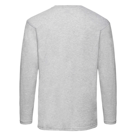 Koszulka dł. rękaw MĘSKA Fruit of The Loom VALUEWEIGHT LONG SLEEVE T szary melanż