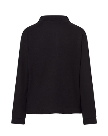 Polo z długim rękawem dla dziecka, młodzieżowe, 100% bawełna, gramatura 200g/m2, czarne, rozmiary: 2-14 lat , Kid Ls Polo 210, Malfini