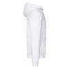 Bluza z kapturem i suwakiem  MĘSKA Fruit of The Loom CLASSIC HOODED Sweat Jacket biała