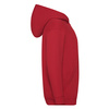 Bluza z kapturem i suwakiem  DZIECIĘCA Fruit of The Loom CLASSIC HOODED Sweat Jacket czerwona