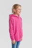 Bluza z kapturem i suwakiem  DZIECIĘCA Fruit of The Loom CLASSIC HOODED Sweat Jacket fuksja