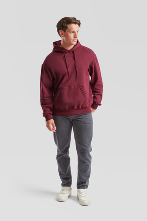 Bluza Kangurka MĘSKA Fruit of The Loom CLASSIC HOODED Sweat burgundowa