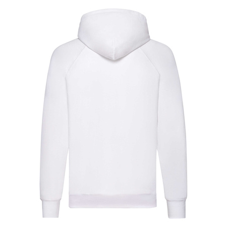 Bluza Kangurka MĘSKA Fruit of The Loom LIGHTWEIGHT HOODED Sweat  biała