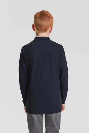 Koszulka Polo DZIECIĘCA Fruit of The Loom KIDS 65/35 LONG SLEEVE POLO ciemny granat