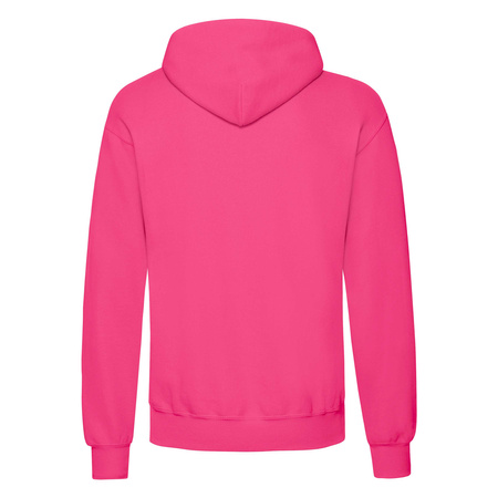 Bluza Kangurka MĘSKA Fruit of The Loom CLASSIC HOODED Sweat fuksja