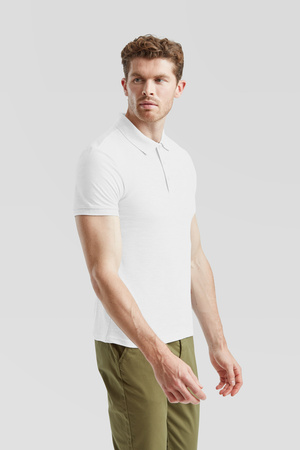 Koszulka Polo MĘSKA Fruit of The Loom 65/35 TAILORED FIT POLO biała