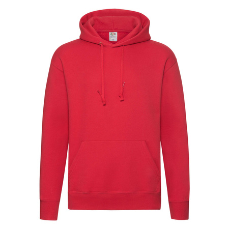 Bluza Kangurka MĘSKA Fruit of The Loom PREMIUM HOODED Sweat czerwona