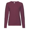 Bluza Klasyczna DAMSKA Fruit of The Loom LIGHTWEIGHT RAGLAN Sweat burgundowa