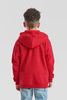 Bluza z kapturem i suwakiem  DZIECIĘCA Fruit of The Loom KIDS PREMIUM HOODED SWEAT JACKET czerwona