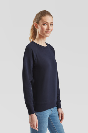 Bluza Klasyczna DAMSKA Fruit of The Loom LIGHTWEIGHT RAGLAN Sweat granatowa