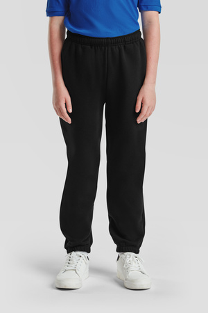 Spodnie dresowe DZIECIĘCE Fruit of The Loom KIDS PREMIUM ELASTICATED czarne