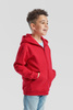 Bluza z kapturem i suwakiem  DZIECIĘCA Fruit of The Loom KIDS PREMIUM HOODED SWEAT JACKET czerwona